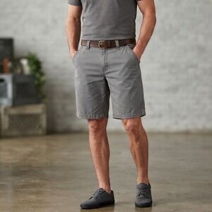 Carhartt Mens Gray Relaxed Fit Ripstop Work Shorts Size 40